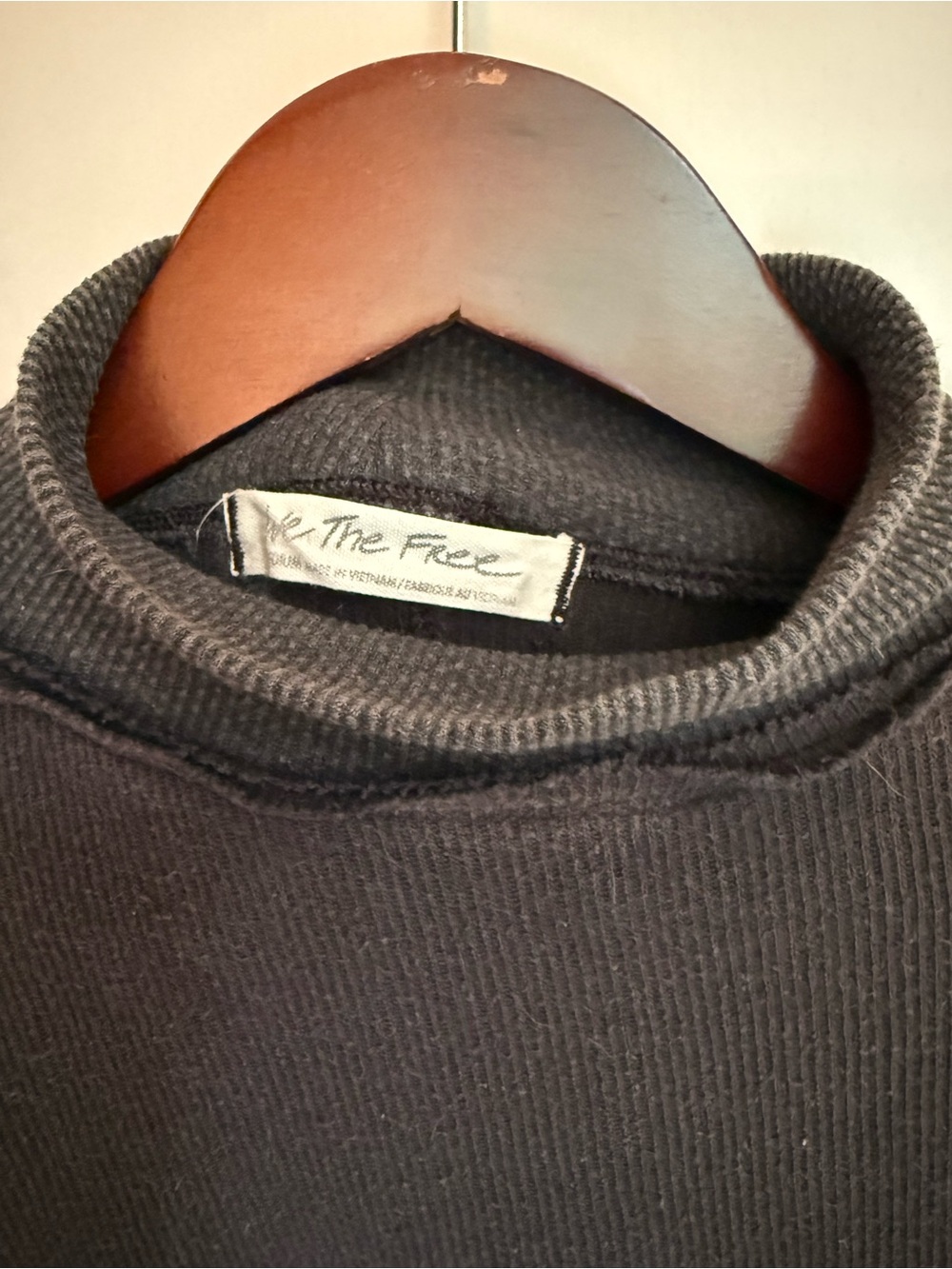 We The Free Dark Gray Long-Sleeve Mock Neck Top - Picture 5 of 6
